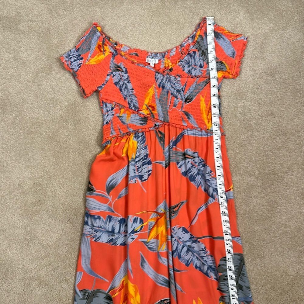 Patrons of Peace NWT Tropical Print Drop Crotch Pockets Jumpsuit Women Medium - Picture 5 of 11